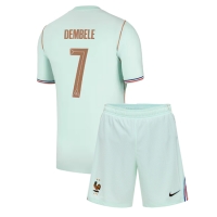 Camiseta Francia Ousmane Dembele #7 Segunda Equipación Replica Mundial 2026 para niños mangas cortas (+ Pantalones cortos)